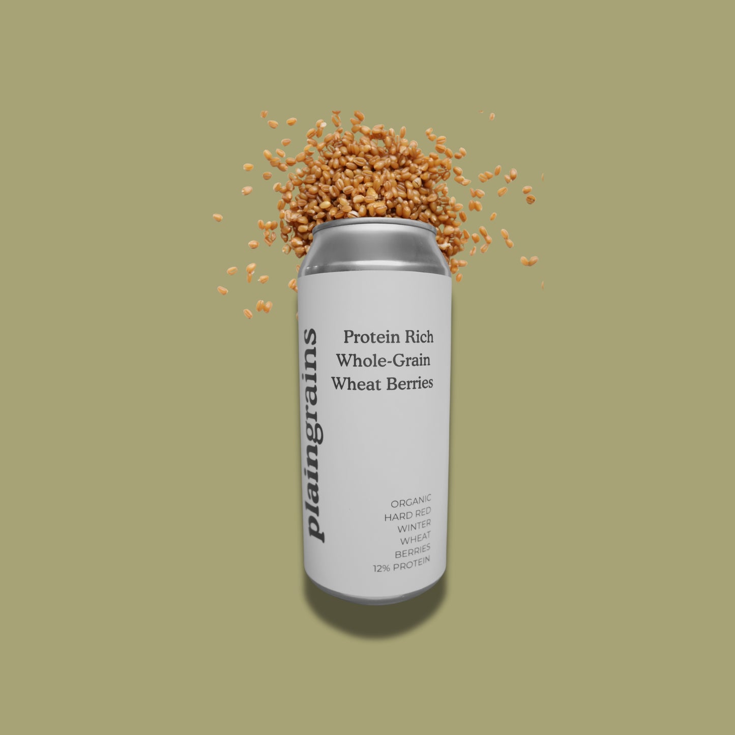 Single - Dry Organic Hard Red Winter Wheat Berries 12% Protein